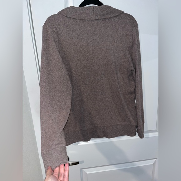 Banana Republic Womens Brown Long Sleeve Shawl Collar Pullover Size Large - Picture 6 of 16